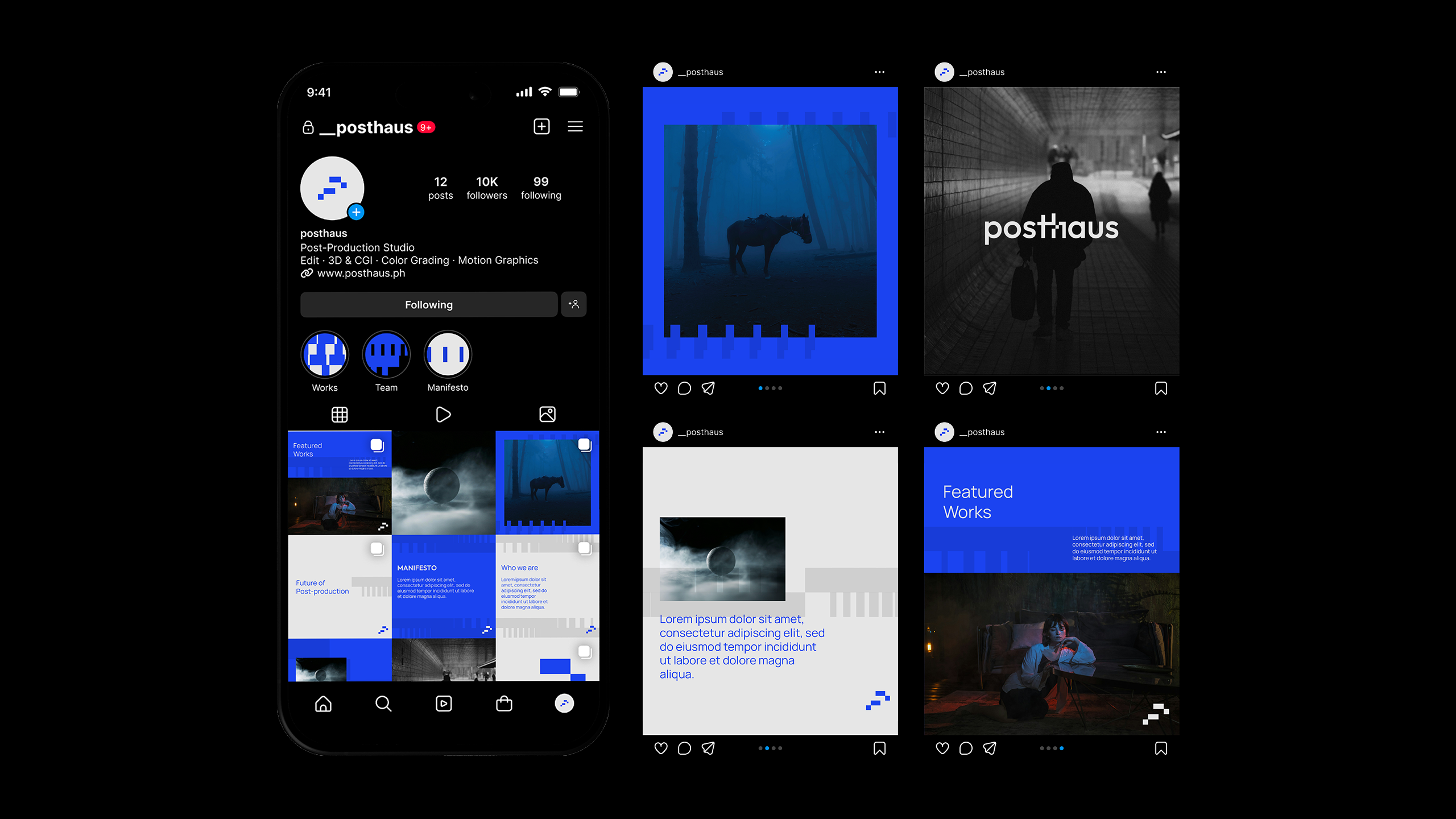Posthaus brand identity showcase
